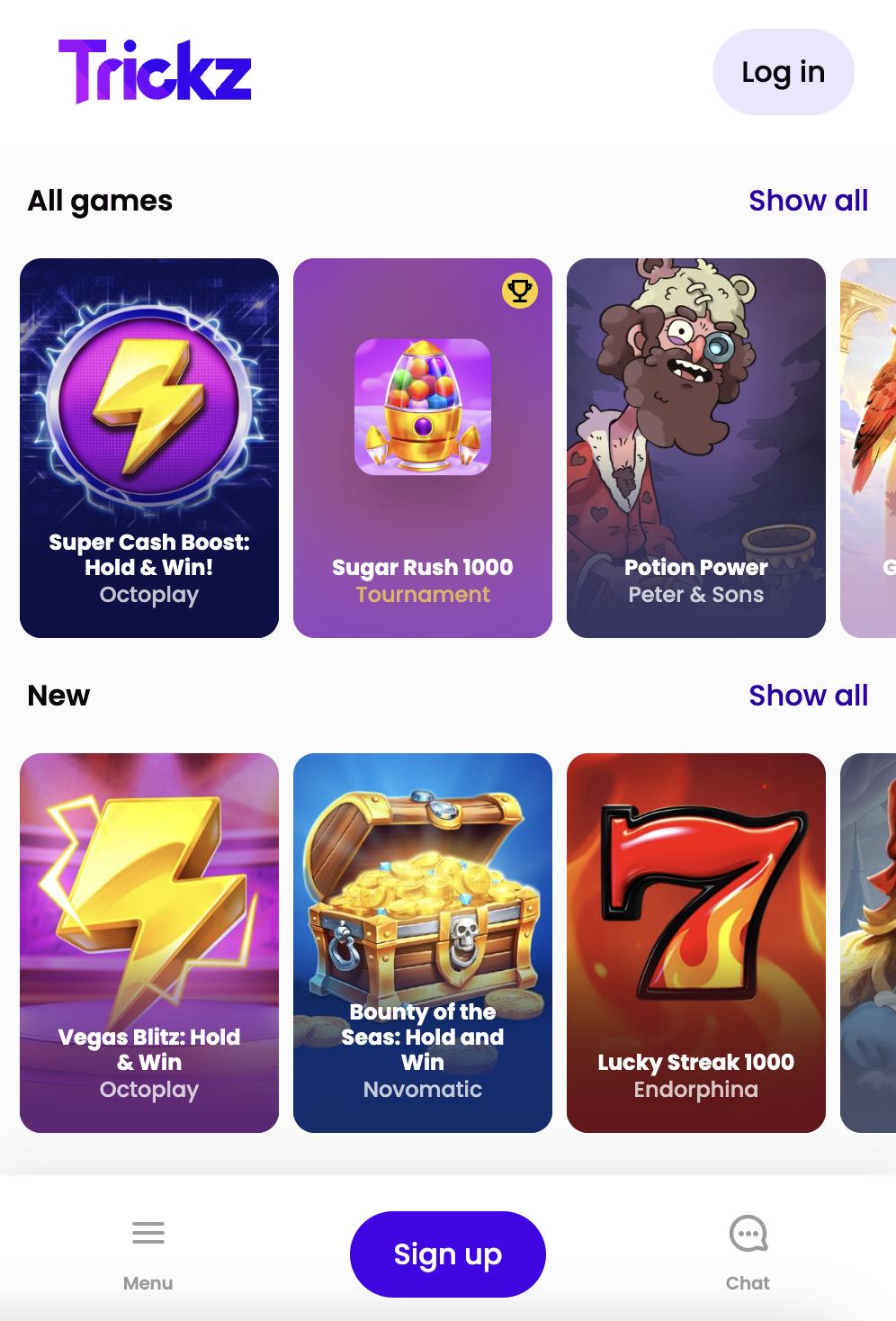 Trickz mobil version